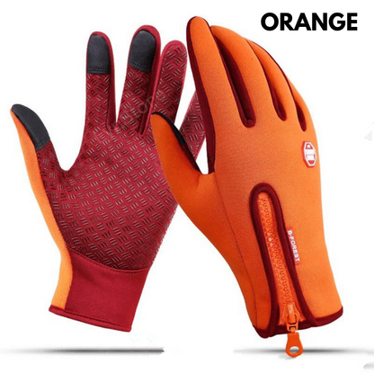 Winter Gloves Waterproof Sports Gloves With Fleece