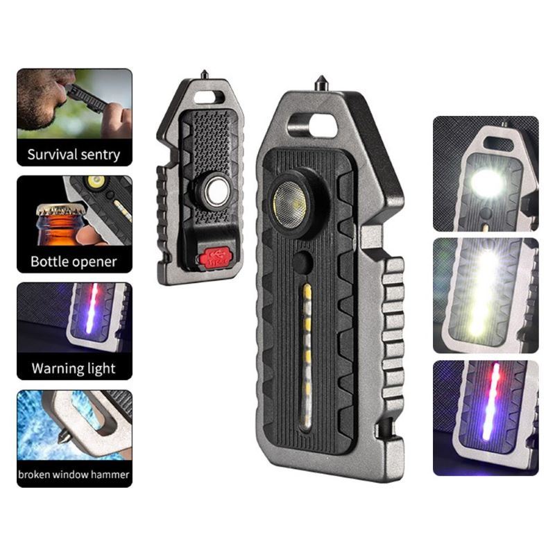 Multi-functional Rechargeable Mini LED Flashlight