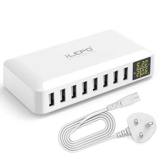 8 Port USB Desktop Charging Hub with Quick Charge