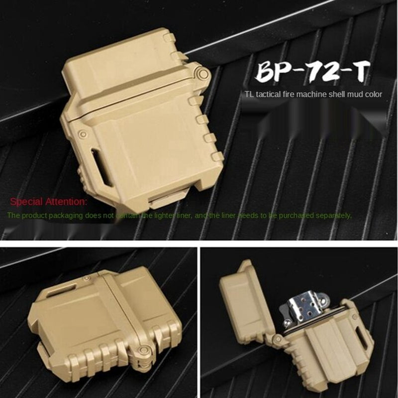 Tactical Universal Lighter Case for Zippo Torch Lighter Insert Detachable Waterproof Case for Candle Hiking Camping Outdoors