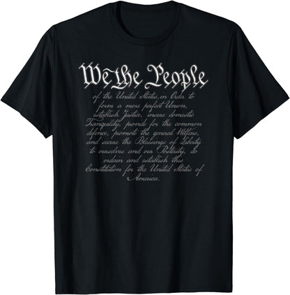 Preamble to the US Constitution, 4Th of July, We the People T-Shirt