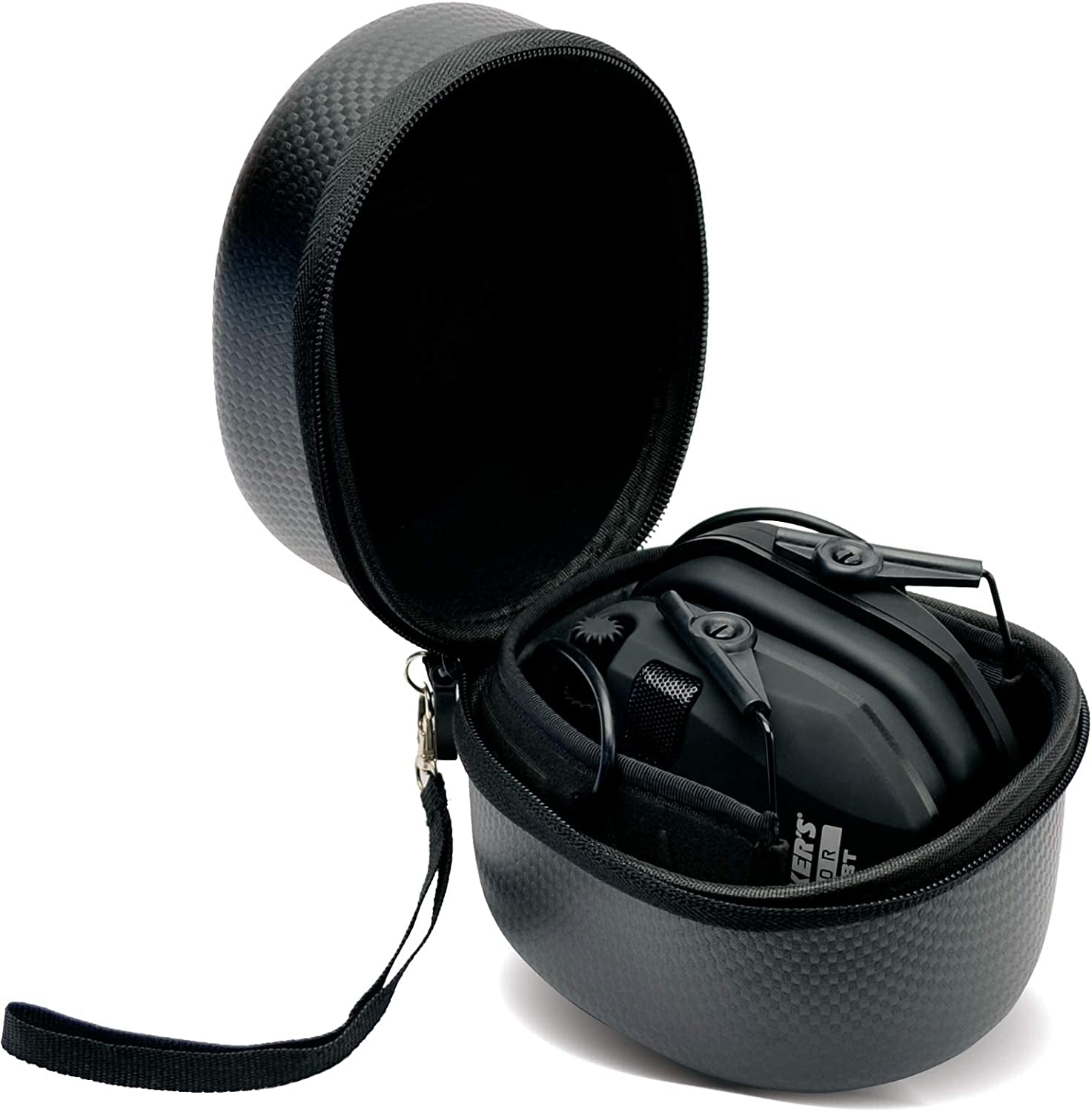 Razor Slim Electronic Shooting Hearing Protection Muff (Sound Amplification and Suppression) with Protective Case
